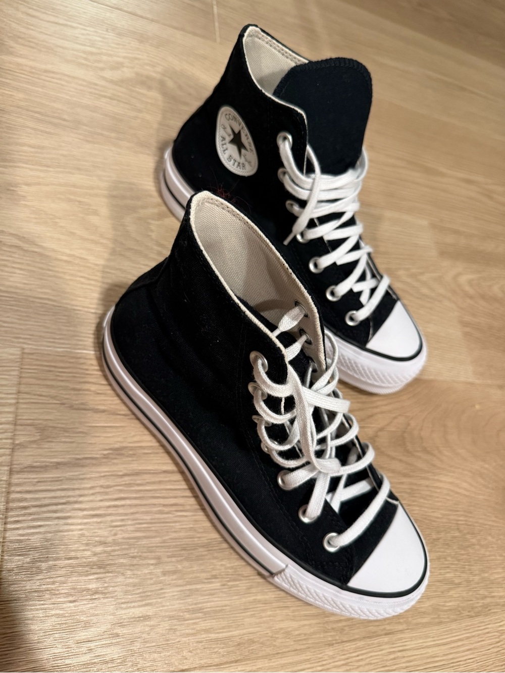 Converse Black and White Chuck Taylor High-Top Sneakers - Brand New